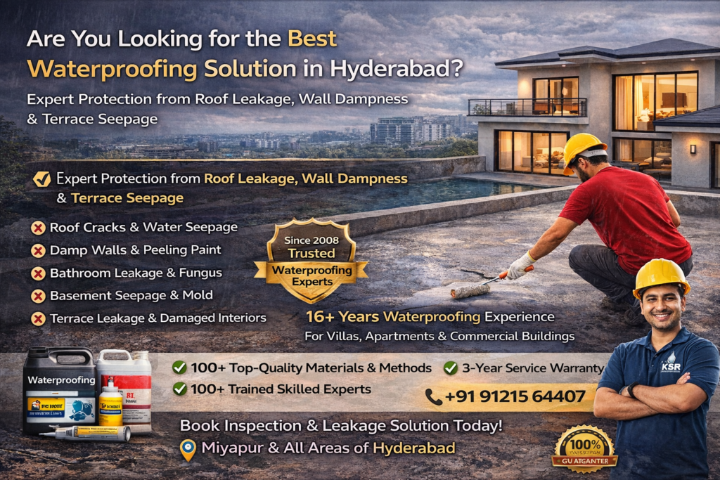water proofing solution in Miyapur