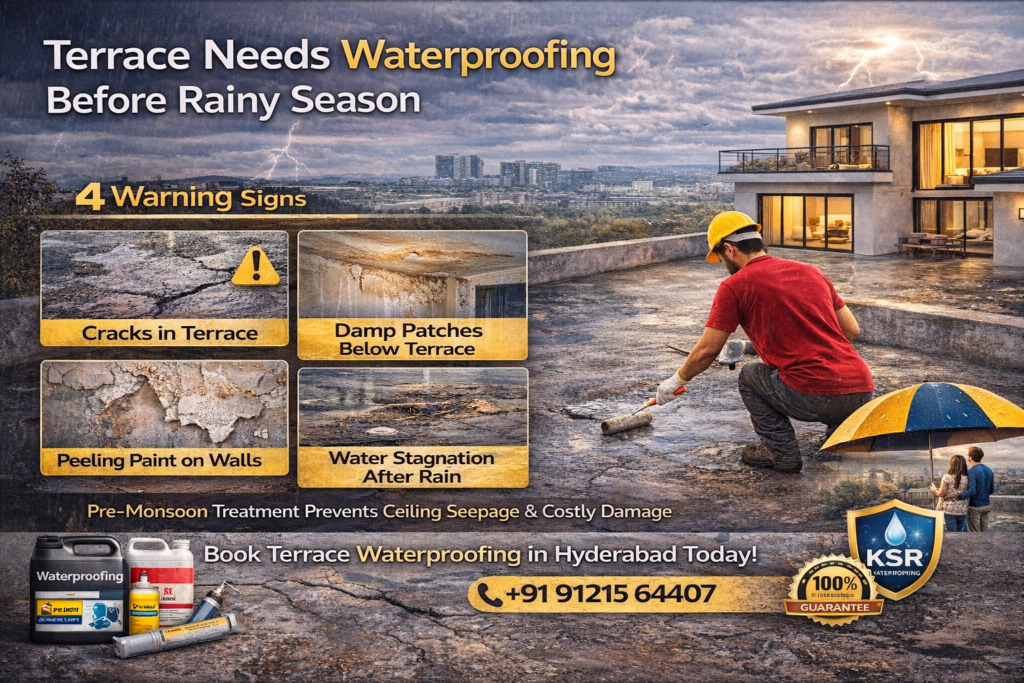 Terrace Needs Waterproofing Before Rainy Season