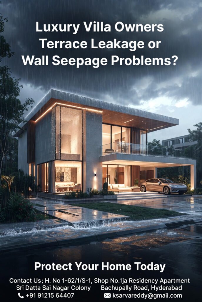 luxury villa waterproofing Hyderabad